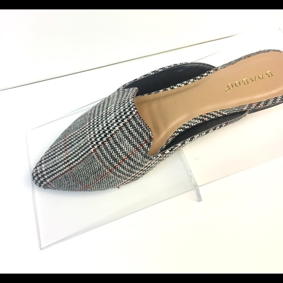 Glen Plaid Mule Flats - Slip Ons - New in Box - Picture 6 of 8